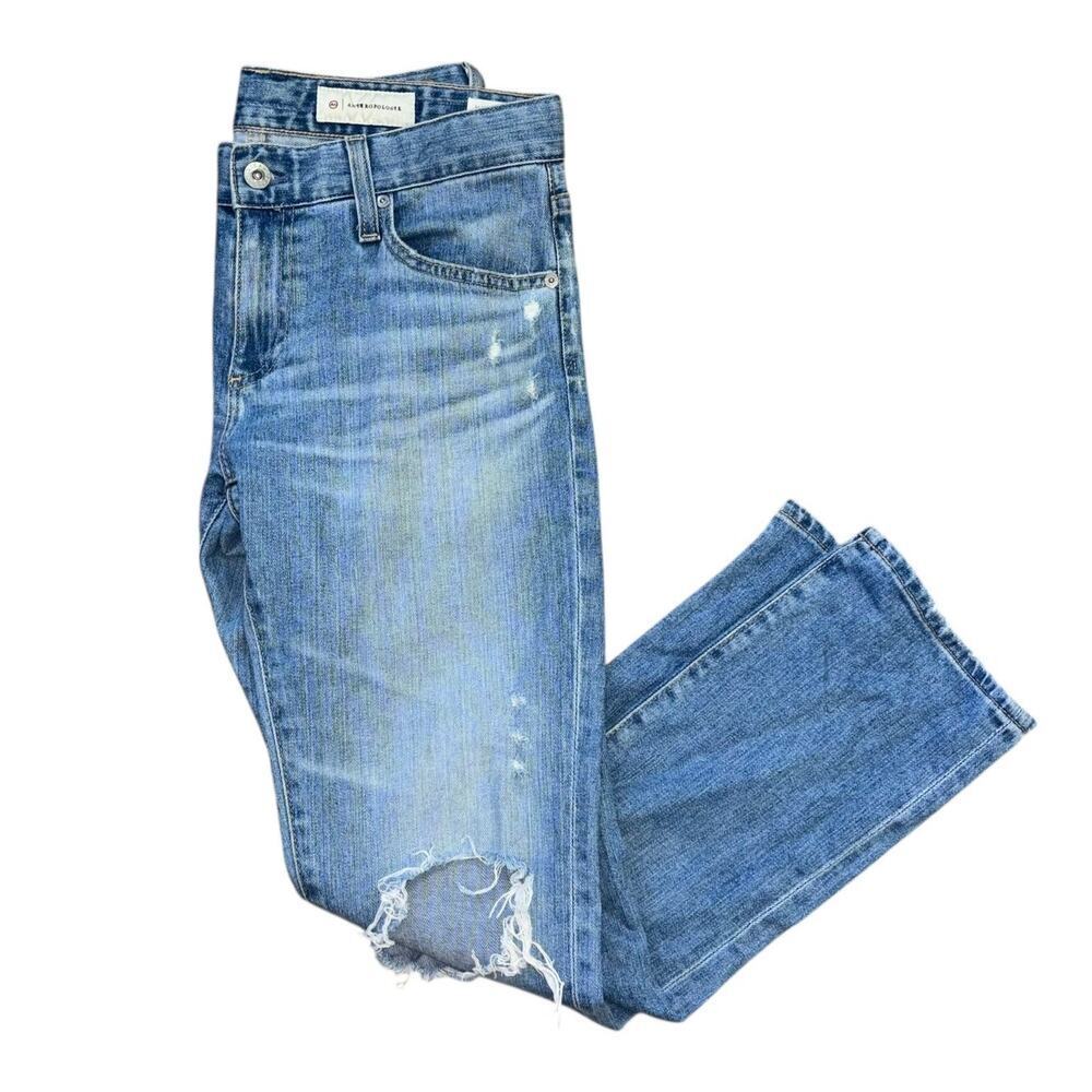 Anthropologie AG Classic Straight Leg Medium Blue Denim Women’s 27 Casual Jean